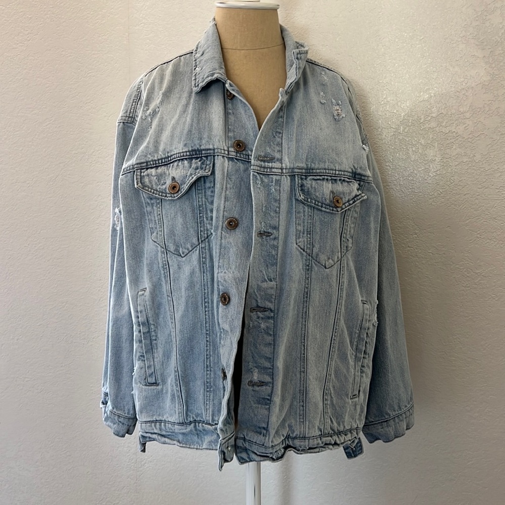 PISTOLA star distressed denim jacket